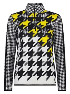 CMP Bluza polarowa w kolorze czarno-biało-żółtym - Bluzy damskie - miniaturka - grafika 1