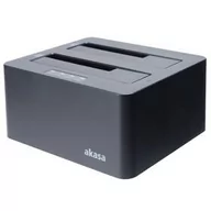 Obudowy i kieszenie na dyski twarde - Box HDD akasa DuoDock X3 HDD/SSD, USB 3.1, 2.5" a 3.5", pro 2 disky současně (AK-DK08U3-BKCM) - miniaturka - grafika 1