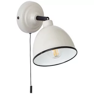 Brilliant TELIO Szary/ciemnoszary E14 Kinkiet ścienny z włącznikiem pociągowym 97002/22 97002/22 - Lampy ścienne - miniaturka - grafika 1