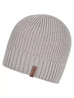Czapki damskie - Ziener Damska/męska czapka INDIGU/dziergana, wełna, szary (Dusty Grey), rozmiar uniwersalny - miniaturka - grafika 1