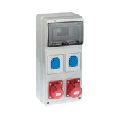 Rozdzielnie elektryczne - Tarel ELEKTRO - PLAST siłowa RS 1 / 8 6243 - 00 / 2 X 2P + Z 2 X 3P + N + Z 16 / 32 ELEKTRO - PLAST - miniaturka - grafika 1