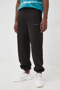 Spodnie damskie - Calvin Klein Jeans Jeans spodnie kolor czarny gładkie - grafika 1