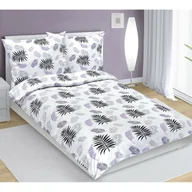Pościel - Bellatex Pościel flanelowa Piórko fioletowy, 140 x 220 cm, 70 x 90 cm, 140 x 220 cm, 70 x 90 cm - miniaturka - grafika 1