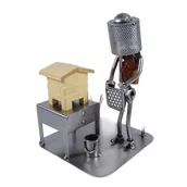 Figurki dekoracyjne - Metalowa figurka Pszczelarz. Pomysł na prezent - miniaturka - grafika 1