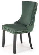 Krzesła - Zielone tapicerowane krzesło w stylu glamour - Knobby - miniaturka - grafika 1