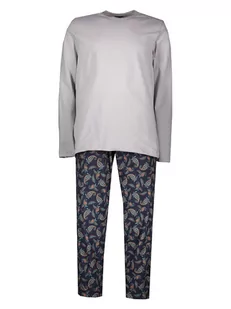 Hanro Piżama w kolorze jasnoszaro-granatowym - Odzież ciążowa - miniaturka - grafika 1