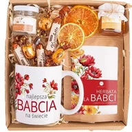 Zestawy upominkowe - KOSZ PREZENTOWY UPOMINEK dla Babci DZIEŃ BABCI URODZINY kubek herbata miód - miniaturka - grafika 1