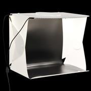 Tła fotograficzne - Składany lightbox studyjny z LED, 40x34x37 cm, plastik, biały - miniaturka - grafika 1