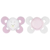 Smoczki uspokajające - Chicco Artsana Physio Comfort smoczek do uspokajania różowy 0m+ - miniaturka - grafika 1