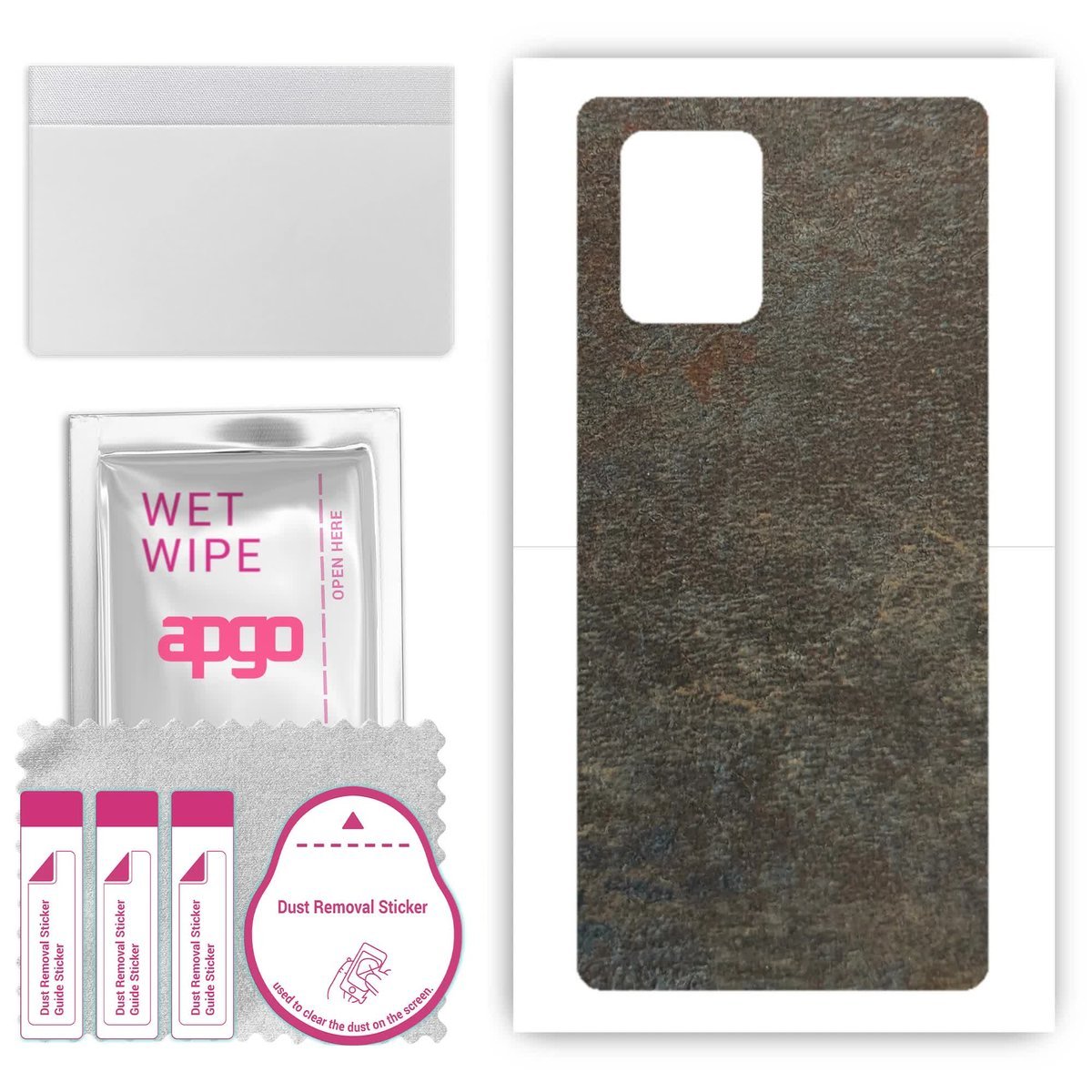 Folia naklejka skórka strukturalna na TYŁ do Samsung Galaxy S10 Lite - Kamień Księżycowy - apgo SKINS