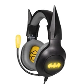 Słuchawki - FRTEC – Zestaw słuchawkowy Batman Aurculares Gaming Headset, z kablem i Luz LED RGB, dla Playstation 5, PS4, Xbox Series X/S, Xbox One, Nintendo Swi.. - miniaturka - grafika 1