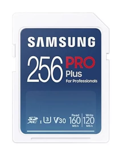 Samsung Karta PRO Plus 2021 SDXC 256 GB Class 10 UHS-I/U3 V30 MB-SD256K/EU MB-SD256K/EU