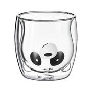 Szklanki - Szklanka do kawy herbaty z podwójnymi ściankami 300ml Panda Ambition - miniaturka - grafika 1