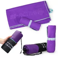 Ręczniki - Ręcznik szybkoschnący z mikrofibry 130x80 fioletowo-turkusowy - miniaturka - grafika 1