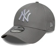 Czapki damskie - Czapka z daszkiem NEW ERA NYY MLB Side Patch 9FORTY Cap szara - miniaturka - grafika 1