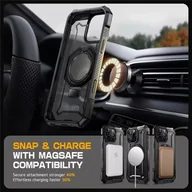 Etui i futerały do telefonów - Etui Supcase UB Grip Mag Magsafe do iPhone 16 Pro Black - miniaturka - grafika 1