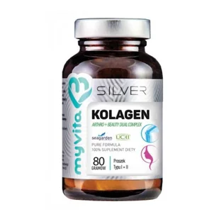 MYVITA SILVER Myvita Silver Kolagen Arthro+Beauty typ I+II 80g - Włosy, skóra, paznokcie - miniaturka - grafika 1