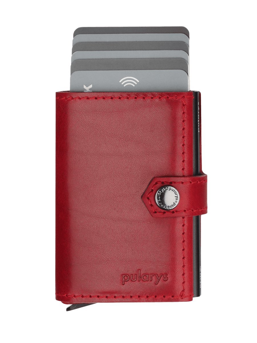 Portfel Hiker Go Wykonany Z Roślinnie Garbowanej Skóry Nomad Czerwony