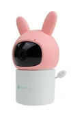 Elektroniczne nianie i monitory oddechu - Obrotowa niania kamera elektroniczna Królik różowy - miniaturka - grafika 1