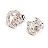 Biżuteria dla dzieci - Srebrne kolczyki chłopiec na księżycu - miniaturka - grafika 1