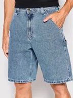 Spodenki męskie - Vans Szorty jeansowe Drill Chore VN0A7S4S Niebieski Loose Fit - miniaturka - grafika 1