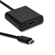 Kable komputerowe i do monitorów - Qoltec Adapter USB typ C męski | HDMI A żeński | 4K | 23cm (50375) - miniaturka - grafika 1