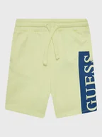 Spodenki damskie - Guess Szorty sportowe L3GD03 KA6R0 Żółty Relaxed Fit - miniaturka - grafika 1