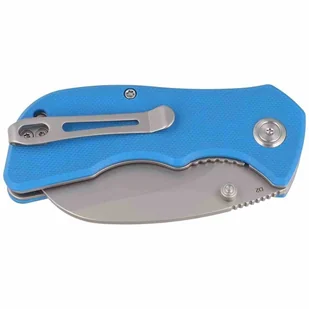 Nóż Kubey Karaji Blue G10, Bead Blasted D2 (KU180C - Noże - miniaturka - grafika 1