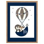 Wyposażenie pokoiku dziecięcego - Obrazek Grow Up blue - miniaturka - grafika 1