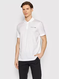 Koszulki męskie - Hugo Boss Polo PORSCHE Phillipson 160 50466070 Biały Slim Fit - grafika 1
