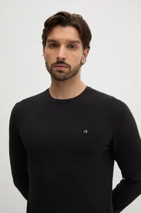 Calvin Klein sweter męski kolor czarny lekki K10K113410 - Swetry męskie - miniaturka - grafika 1