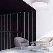 Lampy sufitowe - Euluna Lampa sufitowa Cleo 800, 78 cm szara - miniaturka - grafika 1