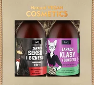 Zestawy kosmetyków damskich - Laq Zestaw Czyściopak: 2x żel 500 ml, Zapach Seksu i Biznesu + Magnolia Silver - miniaturka - grafika 1