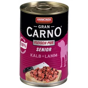 Animonda GranCarno Original Senior, 24 x 400 g - Wołowina i jagnięcina - Mokra karma dla psów - miniaturka - grafika 6