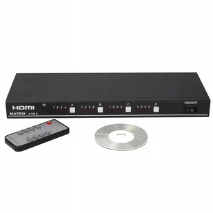 Matryca Hdmi 4X4 Fullhd 1080P Matrix Przełącznik - Kable - miniaturka - grafika 1