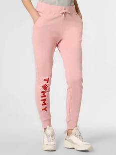Tommy Hilfiger Damskie spodnie dresowe, różowy - Spodnie sportowe damskie - miniaturka - grafika 1