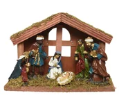 Ozdoby bożonarodzeniowe - Szopka Bożonarodzeniowa Z Figurkami Trzech Króli - miniaturka - grafika 1