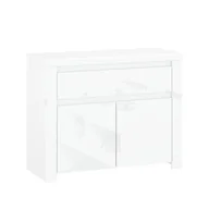 Komody - Komoda 2D1S Lingo Mebel Bos Biały - miniaturka - grafika 1