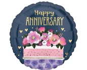 Balony i akcesoria - Balon foliowy 18" SHP - Anniversary cake - miniaturka - grafika 1