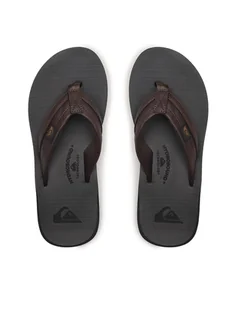 Quiksilver Japonki AQYL100886 Brązowy - Klapki i japonki męskie - miniaturka - grafika 1