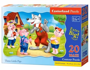 PUZZLE 20 MAXI TRZY MAŁE ŚWINKI - Puzzle - miniaturka - grafika 1