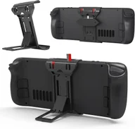 Uchwyty samochodowe do telefonów - STOJAK SKŁADANY PODSTAWKA UCHWYT POD STEAM DECK SWITCH REGULOWANA CZARNA - miniaturka - grafika 1