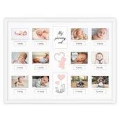 Ramki na zdjęcia - Ramka Dla Niemowlaka - Prezent Na Pierwszy Roczek Dziecka - Ramka Dla Baby Shower - Biała Ramka 30X40 Cm - miniaturka - grafika 1