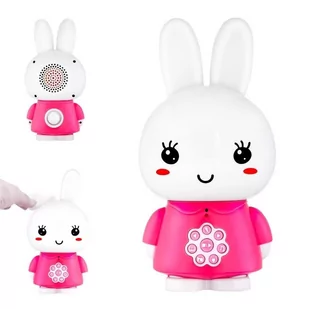 Alilo Alilo Króliczek Honey Bunny odtwarzacz MP3 lampka RÓŻOWY - Karuzele dla niemowląt - miniaturka - grafika 1