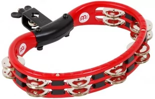 Meinl Percussion Percussion TMT2R Tambourine (tworzywo sztuczne ABS) z zaciskami stalowymi (2-rzędowymi) montowany, czerwony TMT2-R - Instrumenty perkusyjne - miniaturka - grafika 1