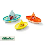 Zabawki do kąpieli - Lilliputiens lilliputiens - 3 łódeczki do kąpieli 6 m+ - miniaturka - grafika 1
