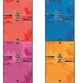 Notesy i bloczki - Unipap Notatnik A4/50K kratka MIX (5szt) - miniaturka - grafika 1