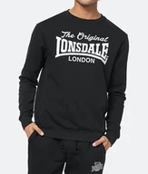 Bluzy męskie - Bluza LONSDALE BURGHEAD czarna prosta-XXL - miniaturka - grafika 1