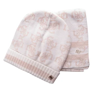 Dziecięca Czapka i szalik GUESS SET HAT + SCARF J4BZ04Z3H40-G012 – Beżowy - Czapki dla dzieci - miniaturka - grafika 1