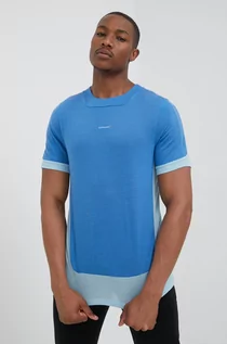 Koszulki męskie - Icebreaker t-shirt sportowy ZoneKnit wzorzysty - grafika 1